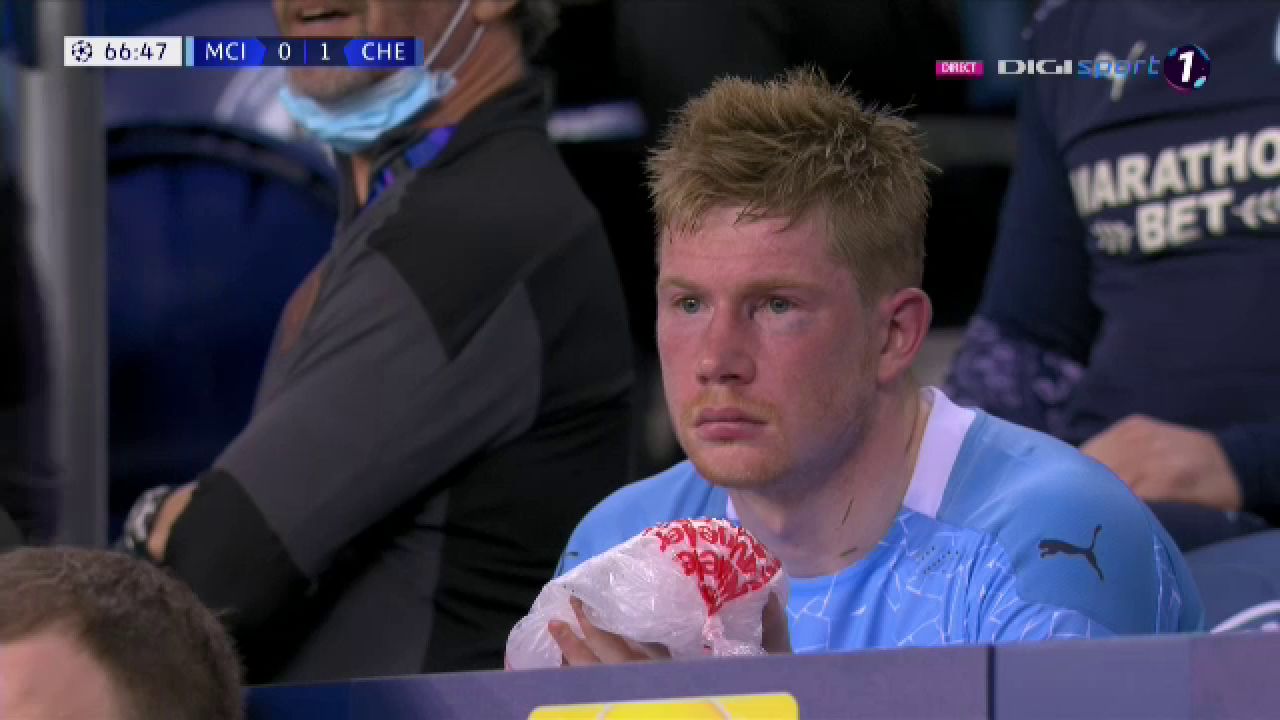 Clipe de cosmar pentru De Bruyne! Capitanul lui City a iesit in lacrimi dupa o intrare dura a lui Rudiger_16