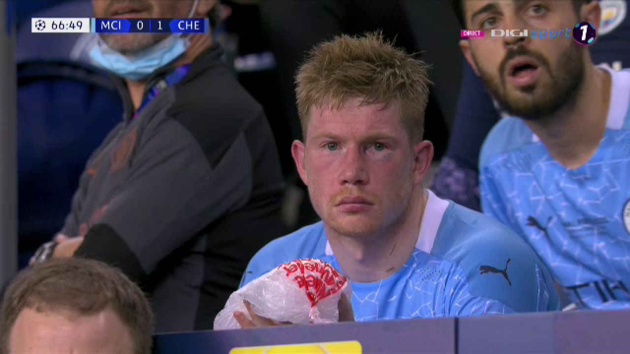 Clipe de cosmar pentru De Bruyne! Capitanul lui City a iesit in lacrimi dupa o intrare dura a lui Rudiger_20