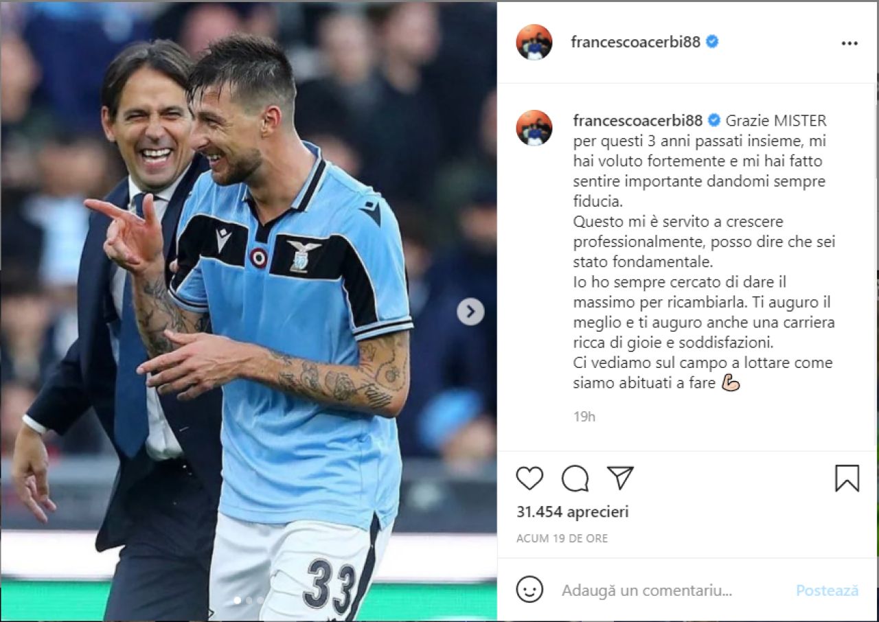 Jucatorii lui Lazio si-au luat ramas bun de la Simone Inzaghi! Plecarea la Inter prinde contur_1