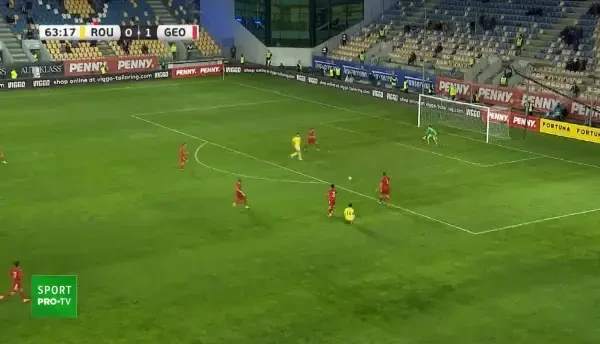 Sa se duca cineva in stratosfera sa aduca mingea! :) Razvan Marin, penalty ratat in 'stilul Ramos' in fata Georgiei