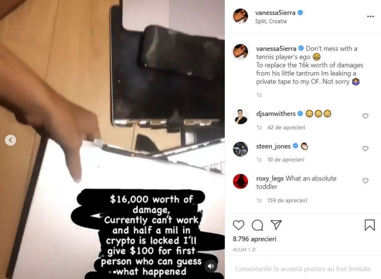 Scapat de sub control: Bernard Tomic, amenintat de iubita ca va publica un sex tape dupa ce i-a rupt laptopul in doua_8