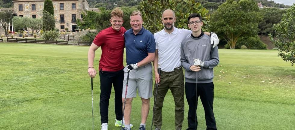 Guardiola si Koeman au jucat golf alaturi de baietii lor! :) Cum s-a terminat meciul