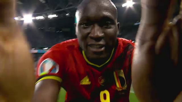 Cris, Cris! Lukaku s-a dus direct la camera si i-a transmis un mesaj lui Eriksen! Sunt imaginile care fac inconjurul lumii