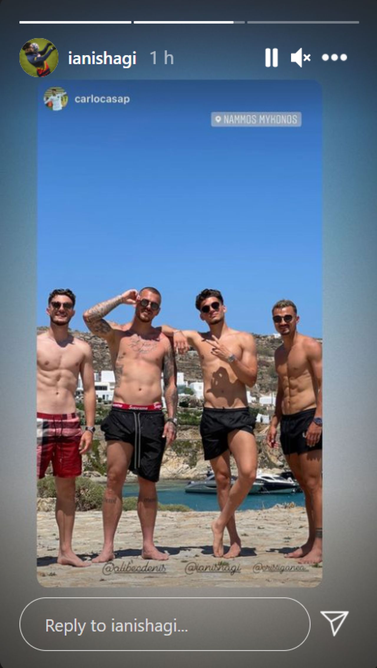 Fara Romania la EURO, jucatori importanti ai nationalei se distreaza in Mykonos. Imagini din vacanta cu Ianis Hagi si Denis Alibec_1