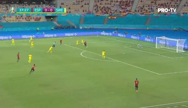 Ocazie imensa pentru Spania! Morata a ramas singur cu portarul si a trimis pe langa poarta