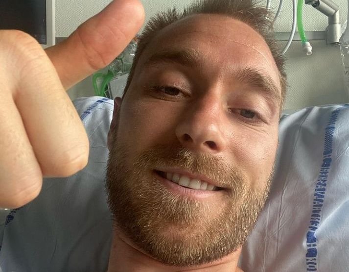 Prima fotografie cu Christian Eriksen in spital. Mesajul transmis de danez