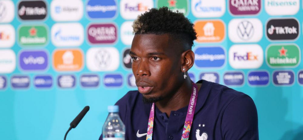 Pogba a luat-o pe urmele lui Cristiano Ronaldo! Gestul facut de francez la conferinta de presa