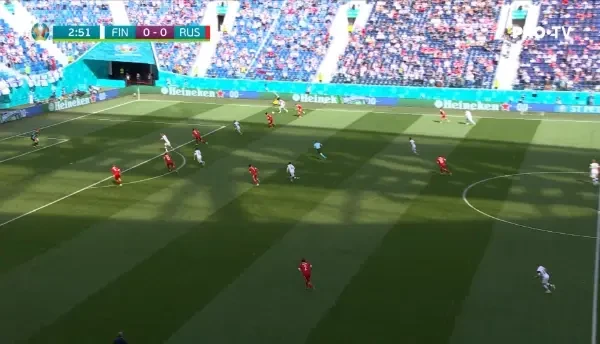 Finlanda marcheaza, dar golul este anulat.