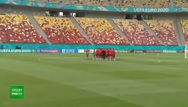 Macedonenii au efectuat antrenamentul oficial pe Arena Nationala! Imagini de la preagatire