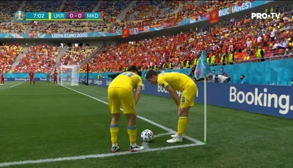 Malinovskyi trece pe langa deschiderea scorului in minutul opt