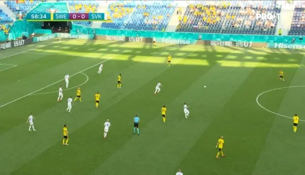 Suedia are primul sut pe poarta!