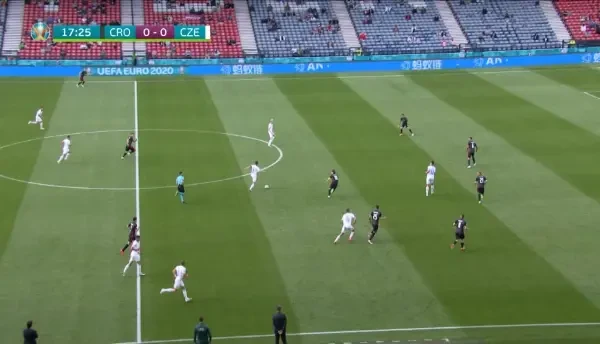 Schick primeste ideal in fata portii, dar rateaza sutul