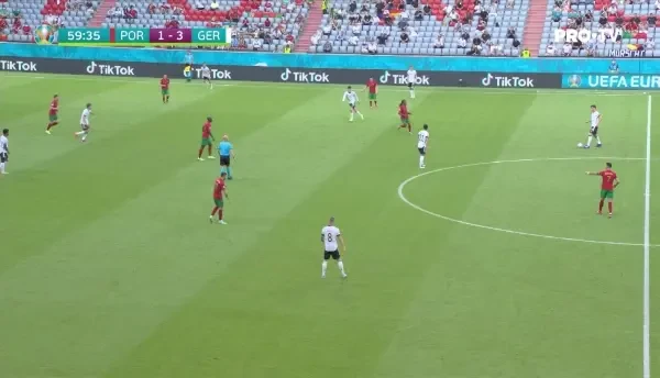 GOOOOOL GERMANIA! Gosens inscrie din centrarea lui Kimmich