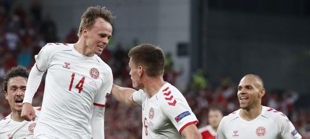Eurogol marcat de Damsgaard, pustiul minune al nordicilor! Executia a la Christian Eriksen pentru tanarul atacant danez