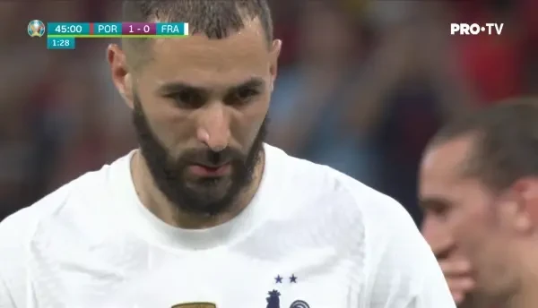 GOOOOOOOL Franta! Benzema a executat perfect lovitura de la 11 metri si a restabilit egalitatea