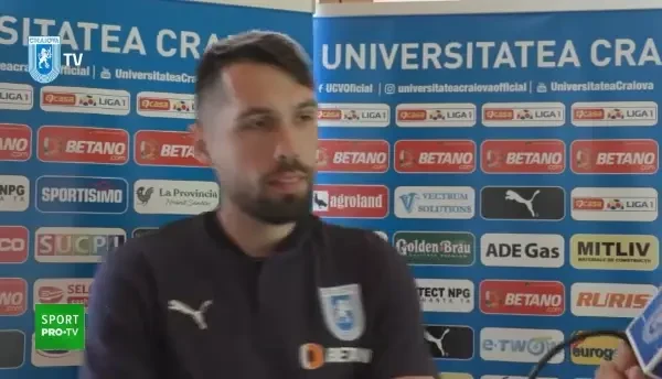 Valerica Gaman a explicat de ce a semnat cu Craiova: A fost singura echipa din Liga 1 care m-a dorit