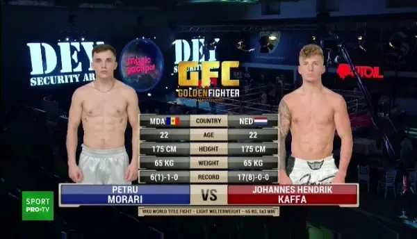 I-a dat somn! Petru Morari si-a facut KO adversarul cu o lovitura spectaculoasa din intoarcere! Olandezul si-a pierdut cunostinta, doctorii au sarit in ring