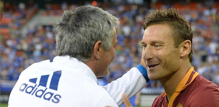 Mourinho catre Totti: Ar fi fost o onoare sa te antrenez Ce i-a transmis legenda Romei