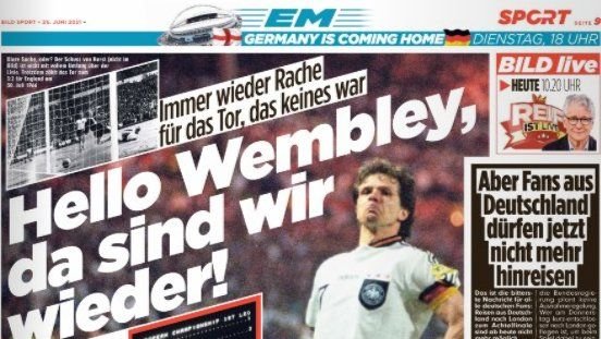 Aroganta stil Gigi Becali a germanilor: "Venim acasa, pe Wembley-ul nostru!" Scrisoarea Bild pentru englezi