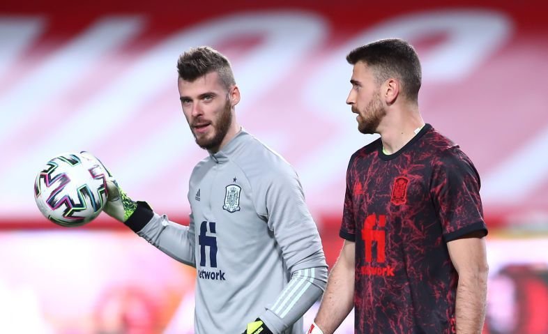De Gea l-a asteptat pe Unai Simon la pauza! Cum a reactionat portarul lui United dupa autogolul de cascadorii rasului