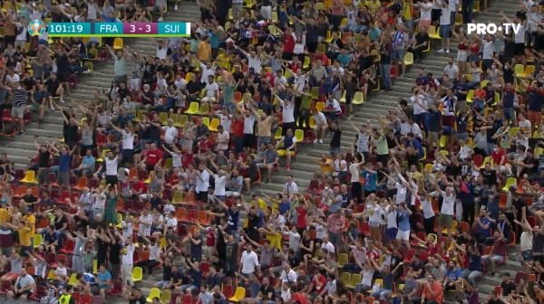 "Romania, Romania!" Ne-am facut in sfarsit simtita prezenta la Euro! Moment emotionanat pe Arena Nationala
