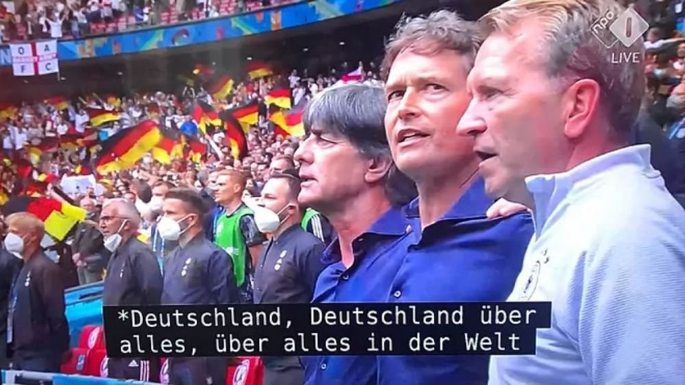 Scandalul momentului la Euro! Imnul nazist, in direct la TV inaintea meciului dintre Anglia si Germania. Cum se scuza televiziunea neerlandeza