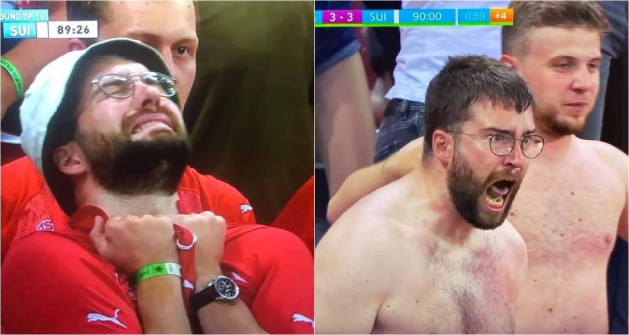 Suporterul elvetian devenit viral pe internet, identificat de televiziunea din Elvetia si recompensat cu premii colosale_2