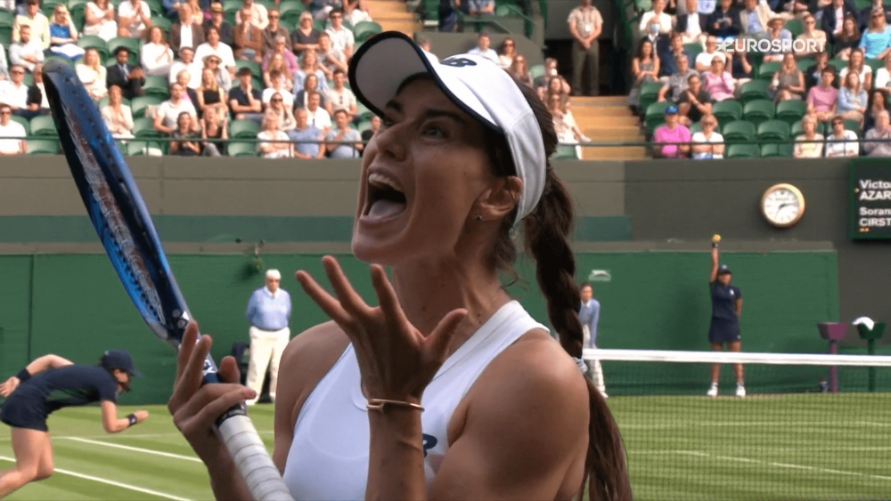 Victoria carierei nu se obtine fara pasiune: reactia nervoasa a Soranei Cirstea care a speriat un stadion intreg in timpul setului decisiv al meciului cu Victoria Azarenka _3