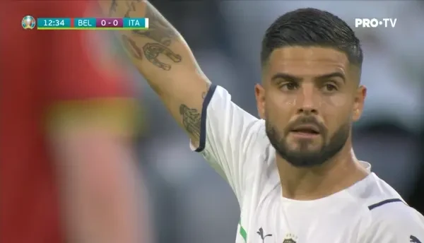 GOL ANULAT! Bonucci deschide scorul dupa o centrare a lui Insigne din lovitura libera, dar reusita este anulata cu ajutorul VAR, dupa o pozitie de ofsaid a lui Chiellini