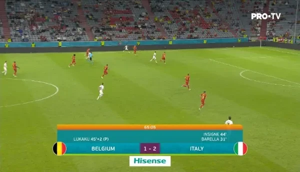 OCAZIE ITALIA! Spinazzola primeste perfect in careu si reia din prima, dar trimite pe langa poarta