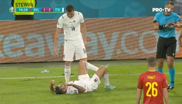 Turneu incheiat pentru Spinazzola! Fundasul lui AS Roma a parasit terenul in lacrimi