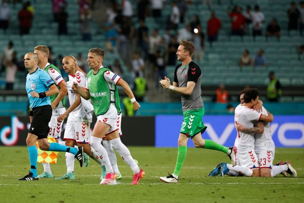 FOTO De la drama lui Eriksen la calificarea in semifinale. Bucuria danezilor in cele mai impresionante imagini de la Baku_2
