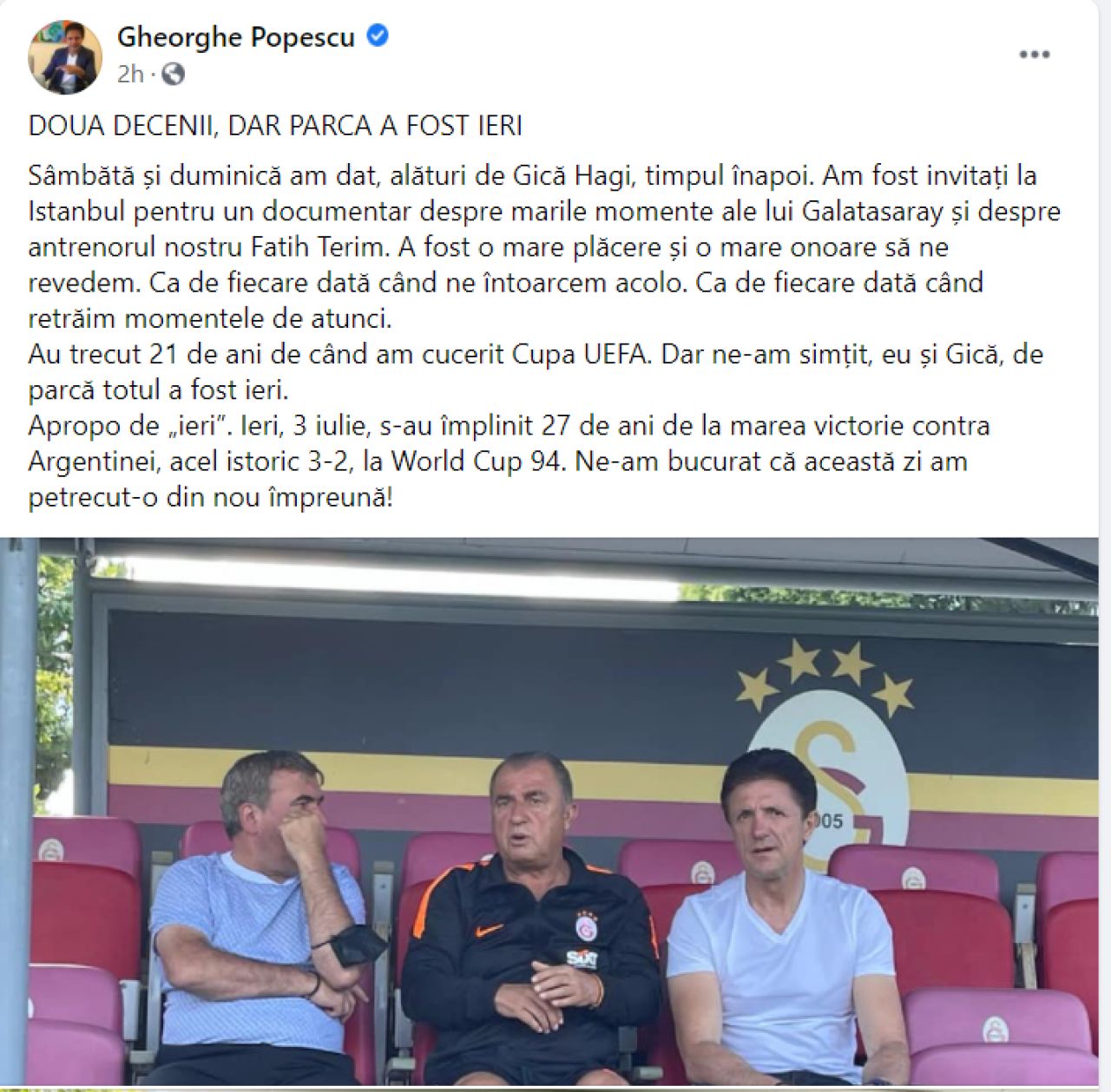 S-a aflat motivul pentru care Hagi si Popescu au fost la Galatasaray! Clipul postat pe contul oficial al clubului_5
