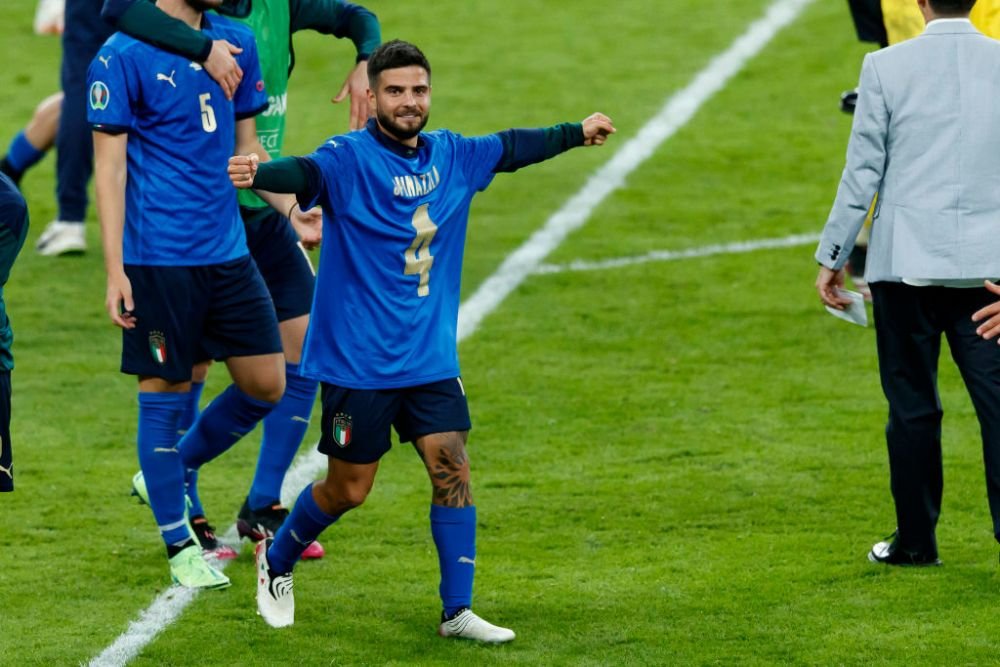 Gest superb al lui Lorenzo Insigne dupa calificarea Italiei! Extrema de la Napoli a sarbatorit cu tricoul lui Spinazzola pe el