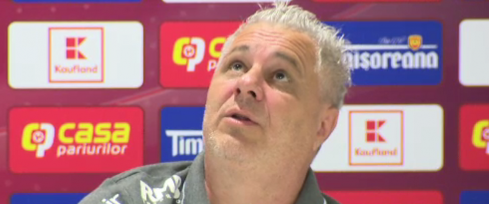 Sumudica is back in business! Reactie savuroasa la conferinta de presa dinaintea Supercupei: Cei din Banie au facut asta?! Antrenorul acuza ca e sabotat :)