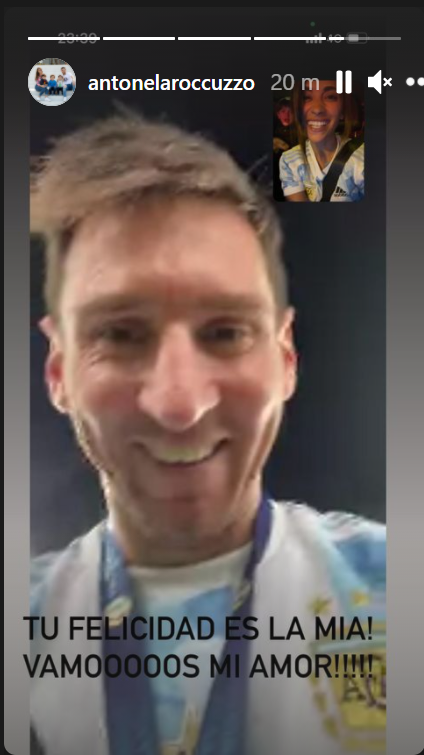 Gestul minunat facut de Messi dupa ce a castigat Copa America: s-a asezat in mijlocul terenului si si-a sunat familia. Reactia baietilor _10