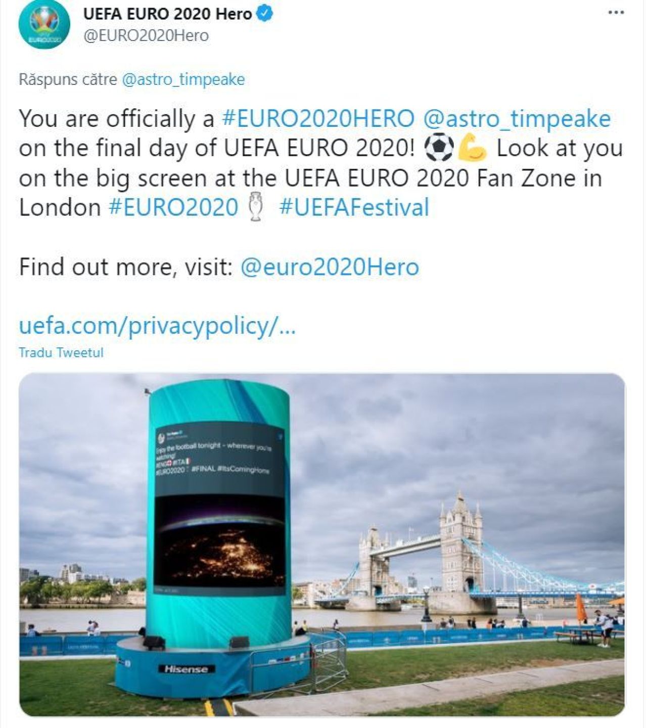 Nimeni nu doarme in Anglia si Italia! Imagini spectaculoase din satelit cu cele doua tari din finala Euro 2020_3