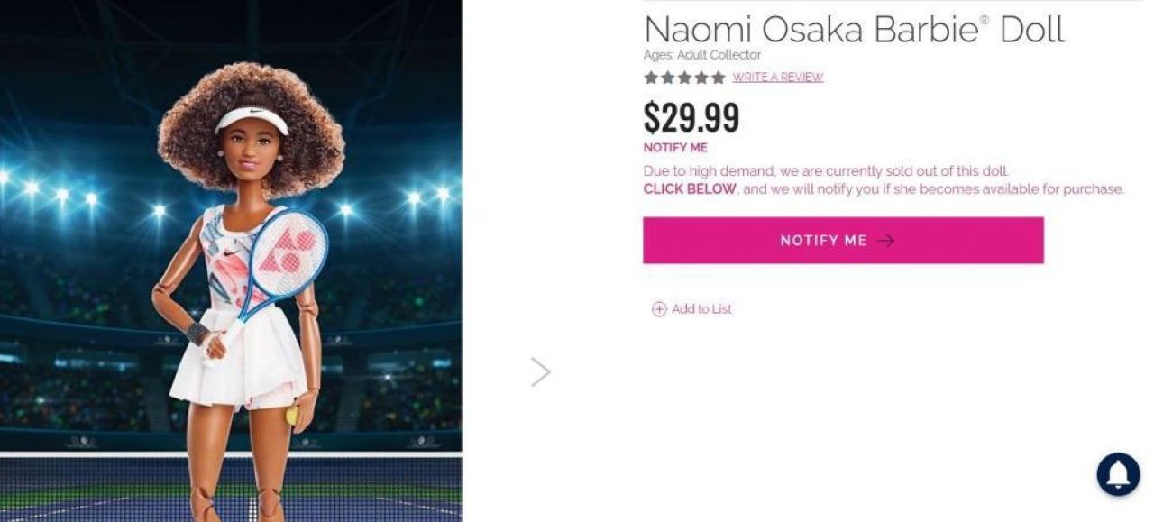 S-a lansat papusa Barbie Naomi Osaka, iar in 24 de ore s-au vandut toate! Cum arata produsul si la ce pret a fost cumparat in masa _1