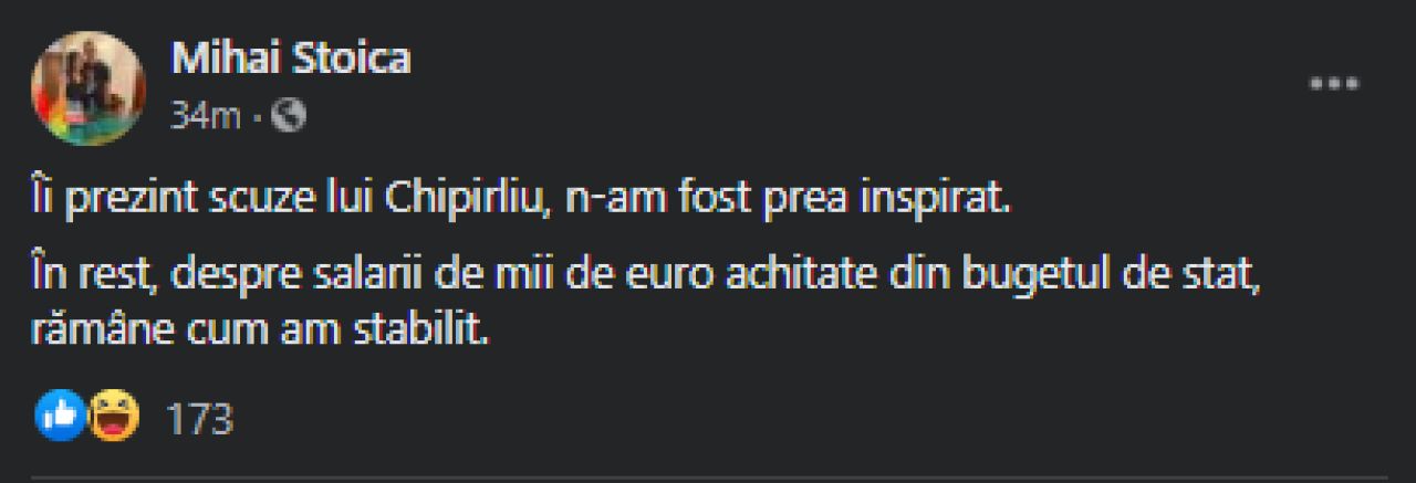 Mihai Stoica i-a cerut scuze lui Chipirliu. Gestul neasteptat facut de oficialul de la FCSB: