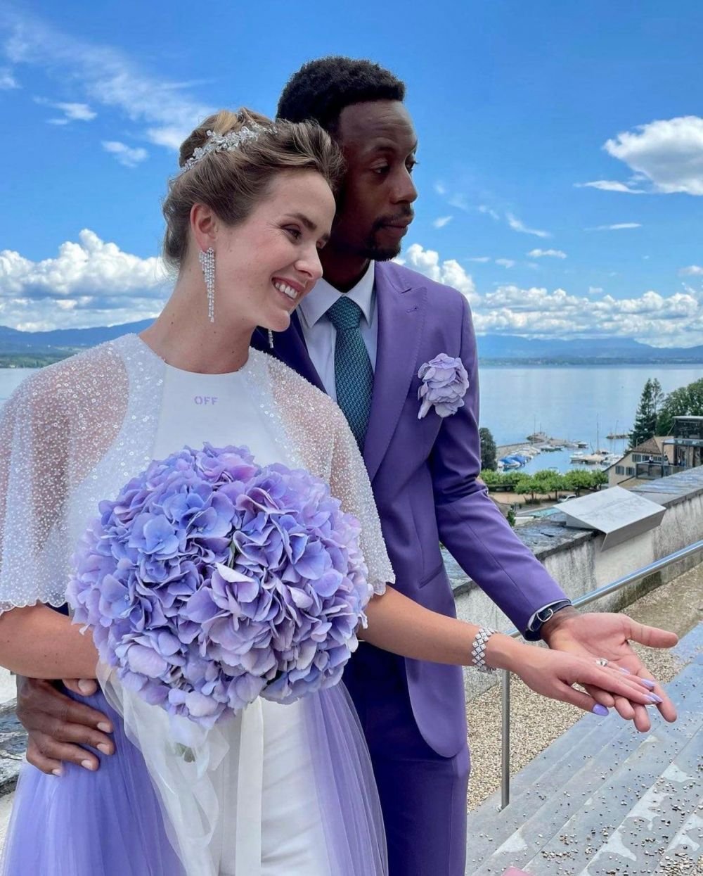 Faceti cunostinta cu domnul si doamna Monfils! Gael a facut show pe ringul de dans la propria nunta, iar Elina a fost felicitata de Simona Halep_6