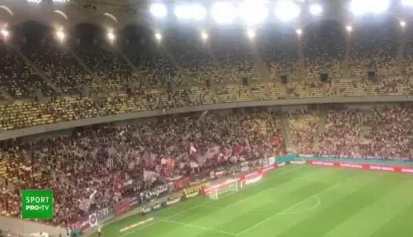 Atmosfera senzationala facuta de fanii Rapidului la revenirea in Liga 1! Fotbalul romanesc, mai bogat in acest sezon