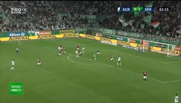 GOOOL RAPID VIENA! Arase îi pasează lui Knasmullner la amrginea careului, iar mijlocașul îl învinge pe Florin Niță cu o execuție superbă, trimisă direct în vinclu!
