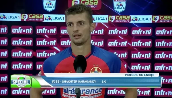 EXCLUSIV | Capitanului Florin Tănase, explicație incredibilă după ce FCSB s-a chinuit cu Shakhter: „E și cald afară!”