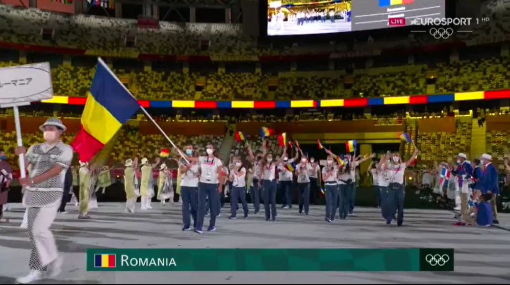 Ceremonia de deschidere a JO de la Tokyo. Imagini inedite cu delegația României la festivitatea fără spectatori | FOTO_28