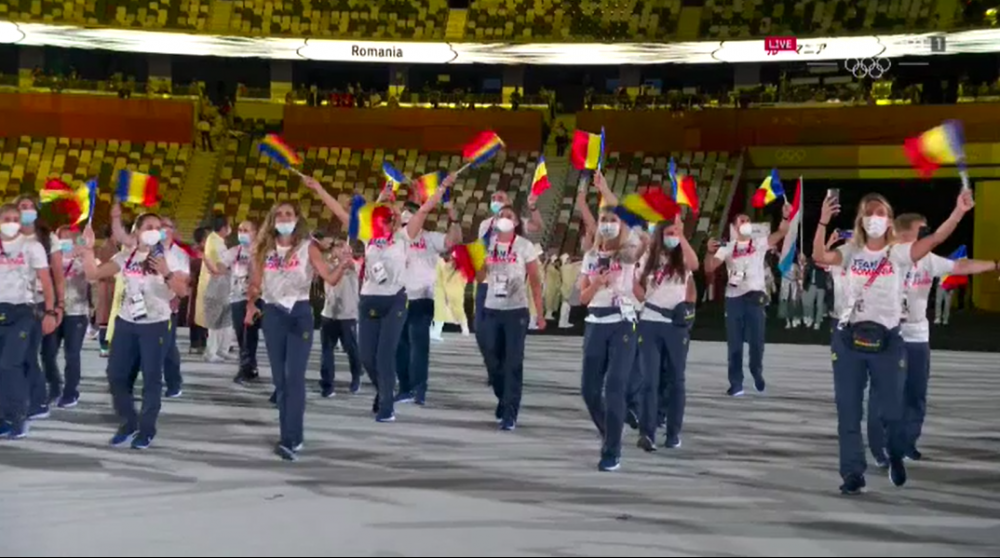 Ceremonia de deschidere a JO de la Tokyo. Imagini inedite cu delegația României la festivitatea fără spectatori | FOTO_29