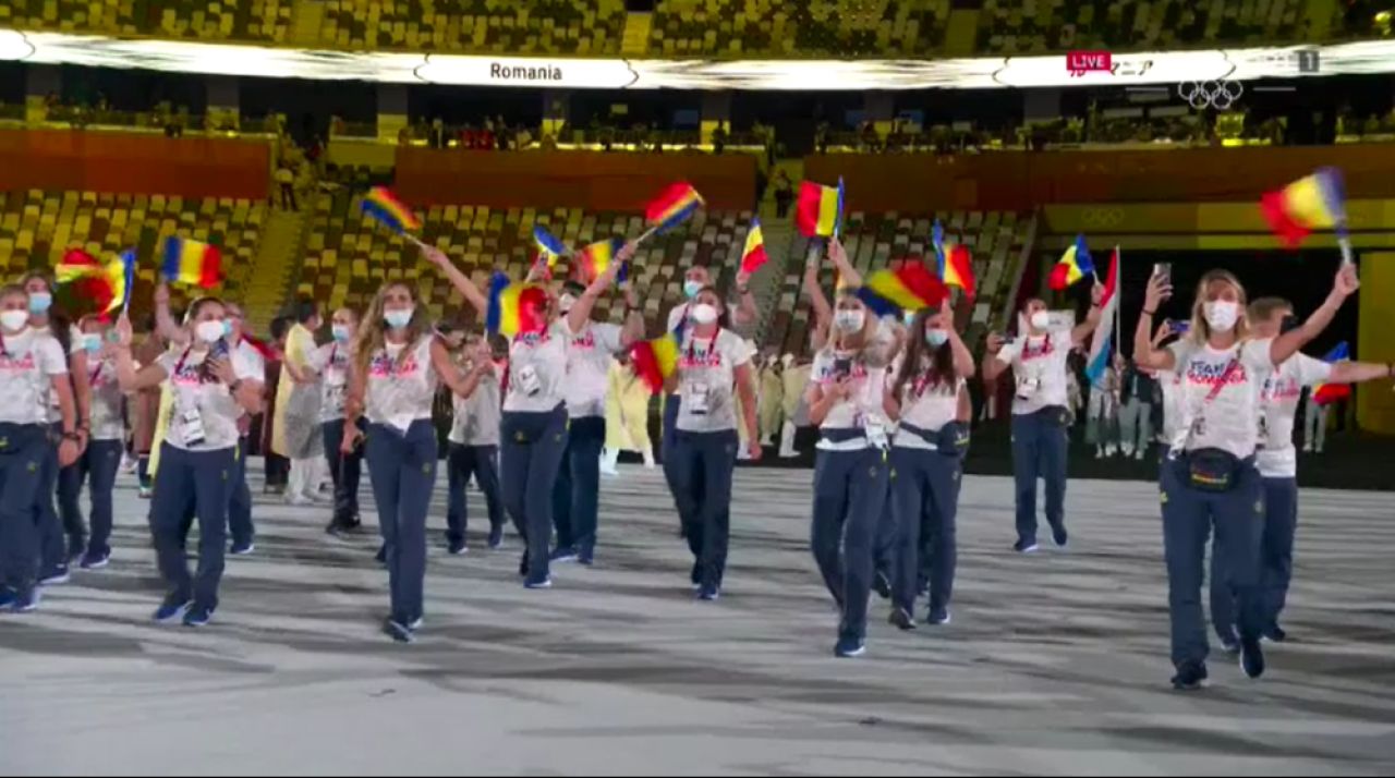 Ceremonia de deschidere a JO de la Tokyo. Imagini inedite cu delegația României la festivitatea fără spectatori | FOTO_29
