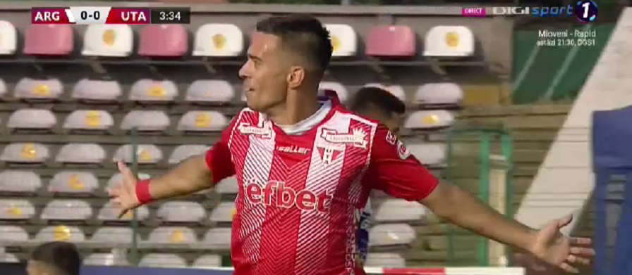 Trei puncte luate cu o bijuterie de gol! UTA s-a impus la Pitești datorită reușitei lui Dangubic! _3
