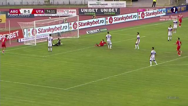 Trei puncte luate cu o bijuterie de gol! UTA s-a impus la Pitești datorită reușitei lui Dangubic! _5