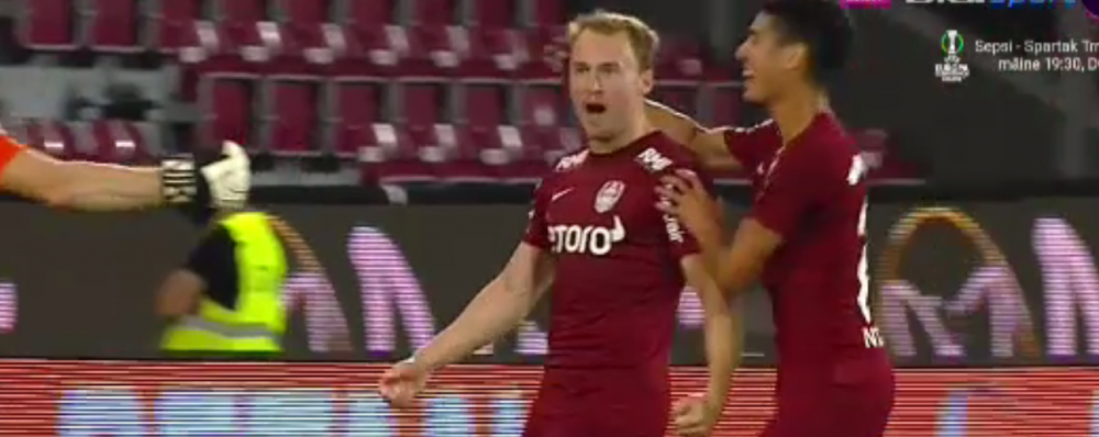 Moment de magie la Cluj! Sigurjonsson, gol fabulos marcat din lovitură liberă!&nbsp;