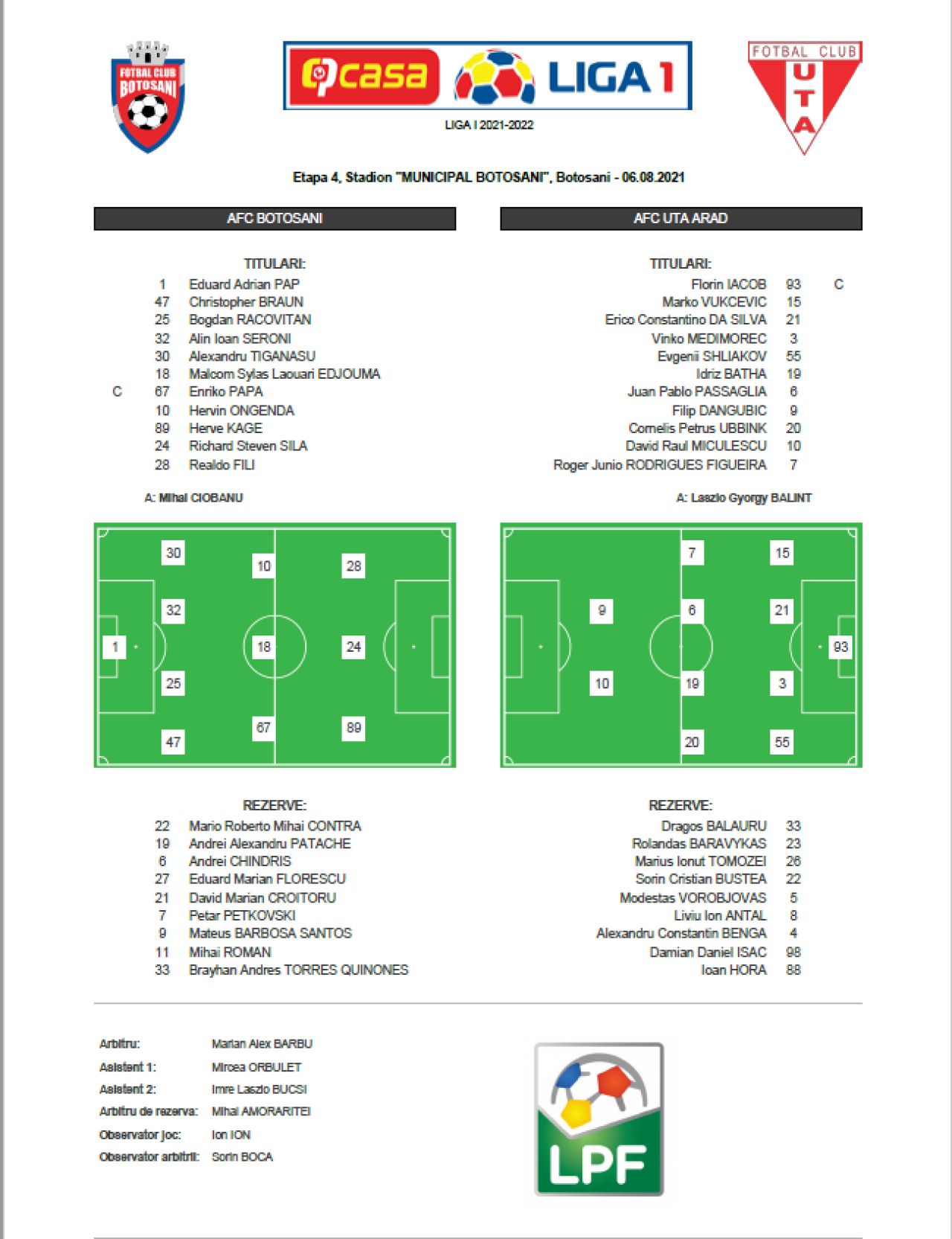 FC Botoșani - UTA 2-1 | Marius Croitoru atacă podiumul Ligii 1 _2